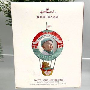Hallmark Keepsake Ornament Loves Journey Begins Babys First Christmas 2018
